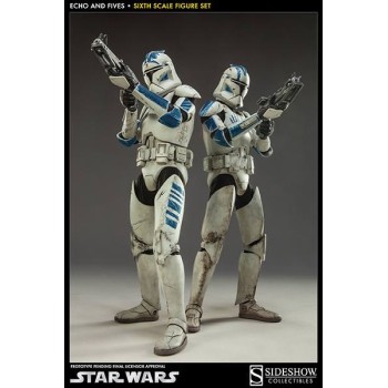 Star Wars Action Figure 2-Pack 1/6 Clone Troopers Echo and Fives 32 cm